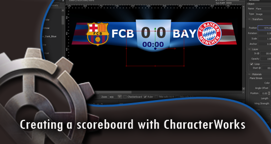 Creating scoreboard with CharacterWorks