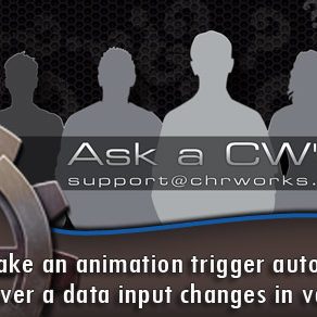 How do I make an animation trigger automatically whenever a data input changes in value?