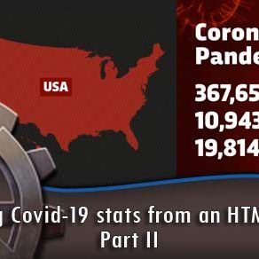 Retrieving Covid-19 stats from an HTML source - Part II