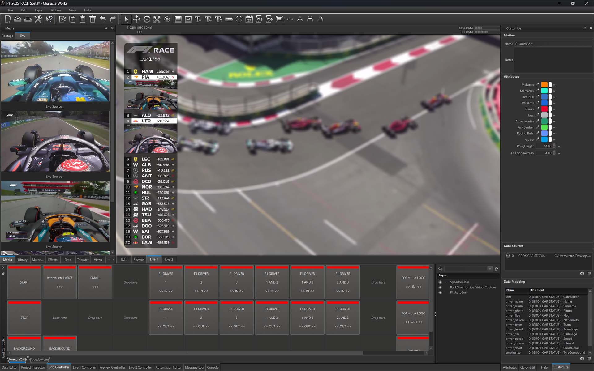 Motorsports Live Leaderboard
