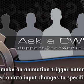 How do I make an animation trigger automatically whenever a data input changes to specific value?