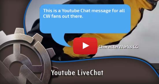 CharacterWorks in Support of Free Speech: Youtube LiveChat